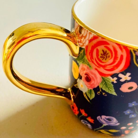 Rifle Paper Co. for Anthropologie Garden Party Monogram Mug Letter X - Picture 10 of 10